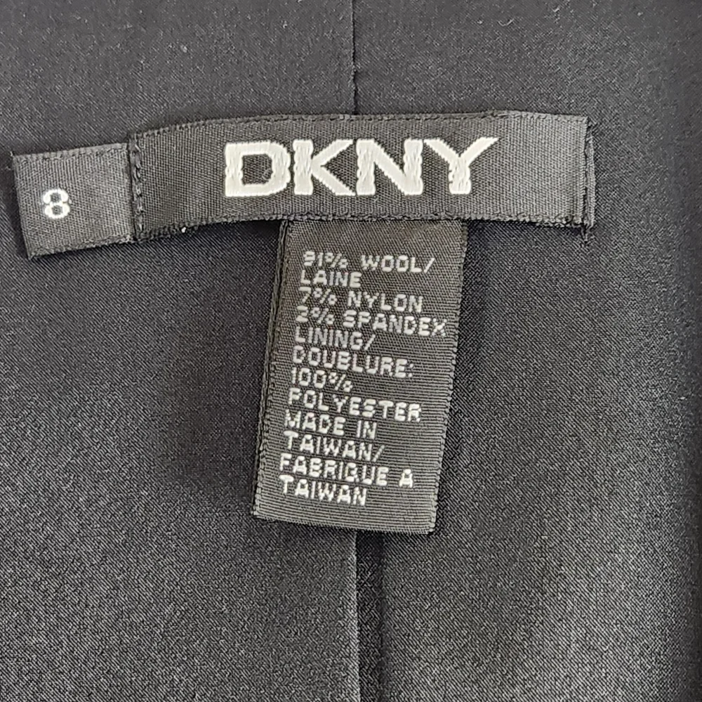 DKNY Deep Green Wool Work Career Office Jacket Blazer Size 8